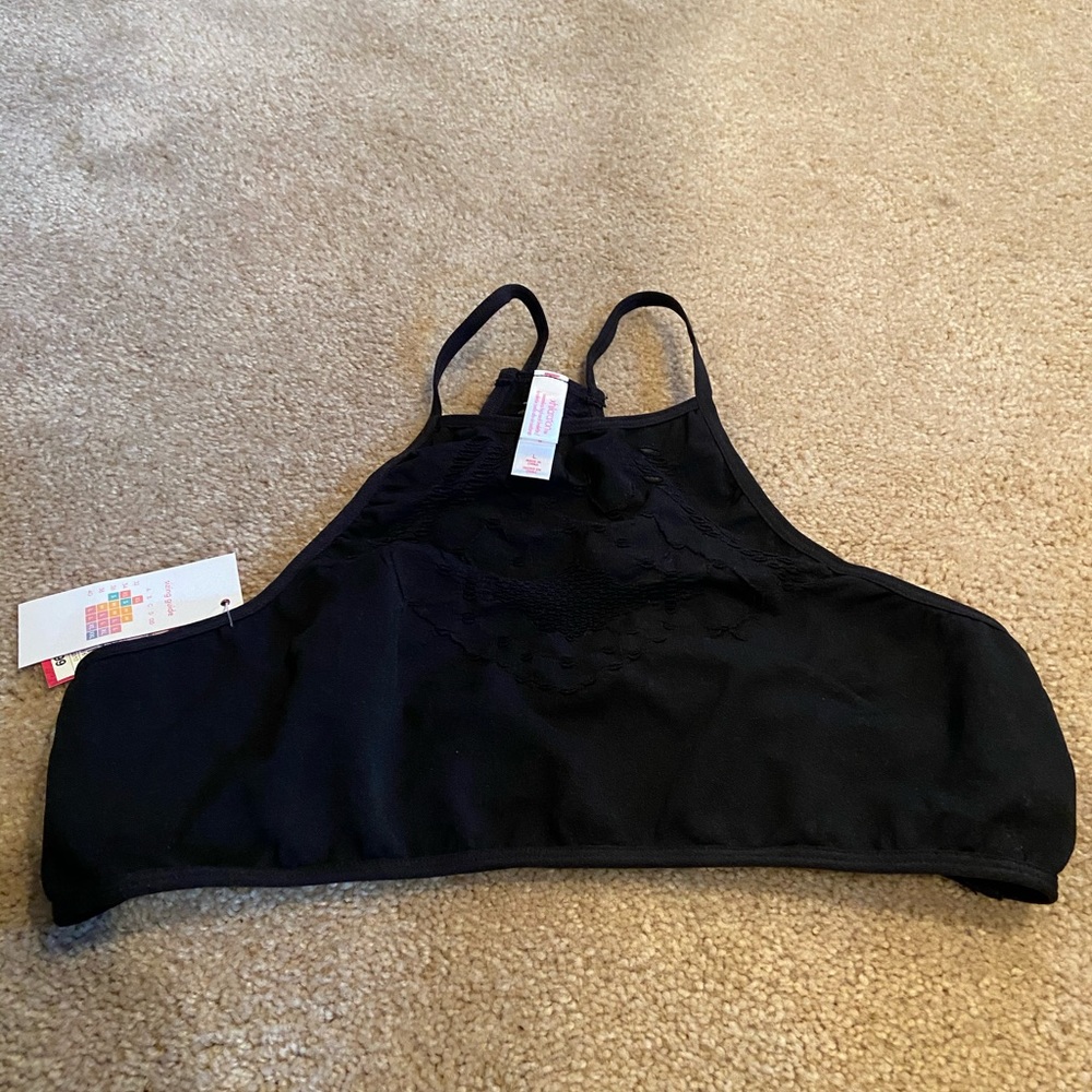 Black Seamless Bra Top